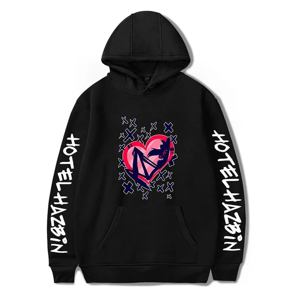 Winter Clothing Ideas - เสื้อฮิปฮอปโอเวอร์ไซส์ Hazbin Hotel สไตล์ Y2K สำหรับผู้ชายและผู้หญิง