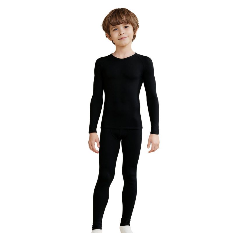 Winter Clothing For Boys - ชุดกีฬาฤดูหนาวสำหรับเด็ก ชุดชั้นในกันหนาวแห้งเร็ว ชุดกีฬาบีบอัดสำหรับเด็กผู้ชาย ชุดกีฬาบาสเก็ตบอล ฟุตบอล ชุดรัดรูป