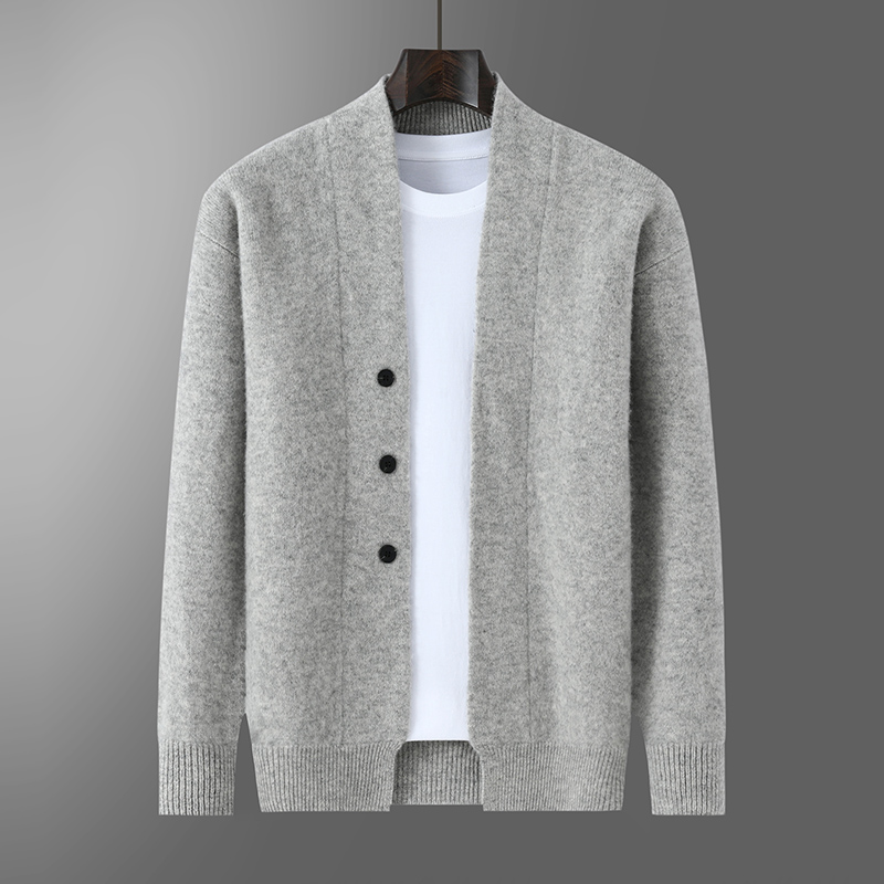 Winter Clothing Uae - เสื้อคาร์ดิแกนหนาแบบใหม่ ฤดูใบไม้ร่วง-ฤดูหนาว ปี 2025 ทำจากขนสัตว์แท้ 100%