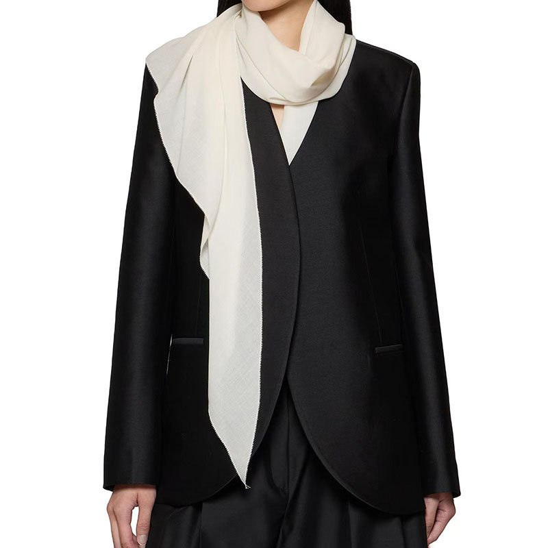 Wool Blend Coat - ชุดสูทผ้าผสมขนสัตว์สำหรับผู้หญิง, เสื้อโค้ทผูกผ้าพันคอแบบกระดุมเดี่ยว, ชุดสูทสีดำคุณภาพสูงสำหรับธุรกิจ, รุ่นปี 2026, สไตล์ใหม่,