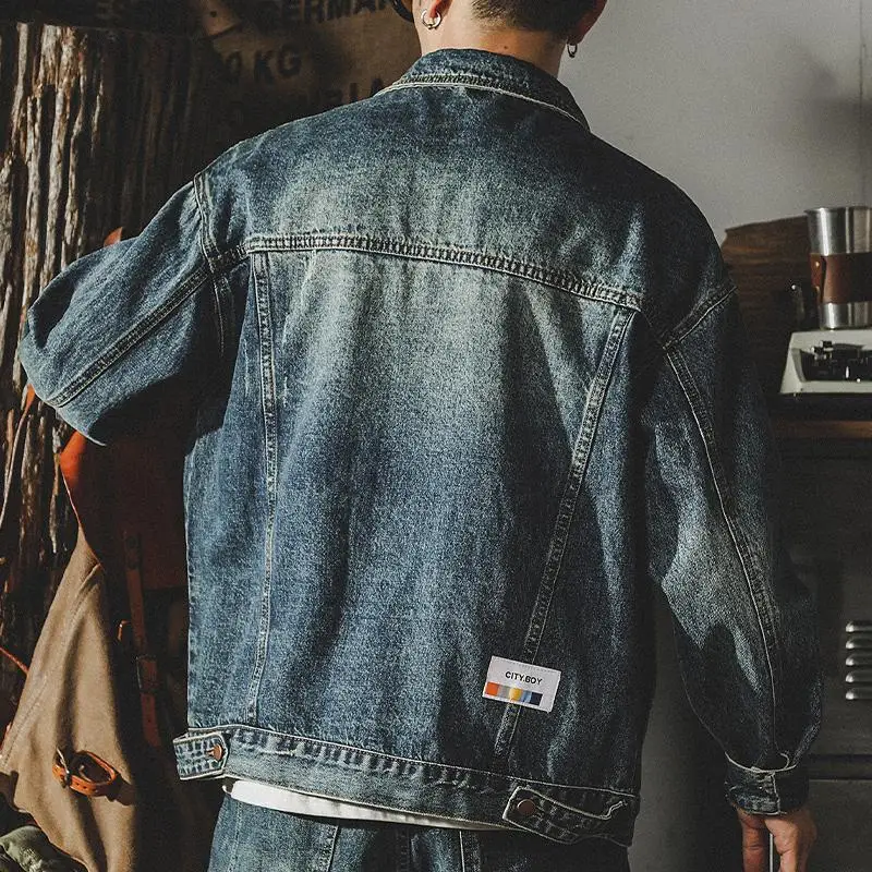 อินเทรนด์หลวม DENIM แจ็คเก็ต M - Winter Clothing Vintage บทวิจารณ์และราคา