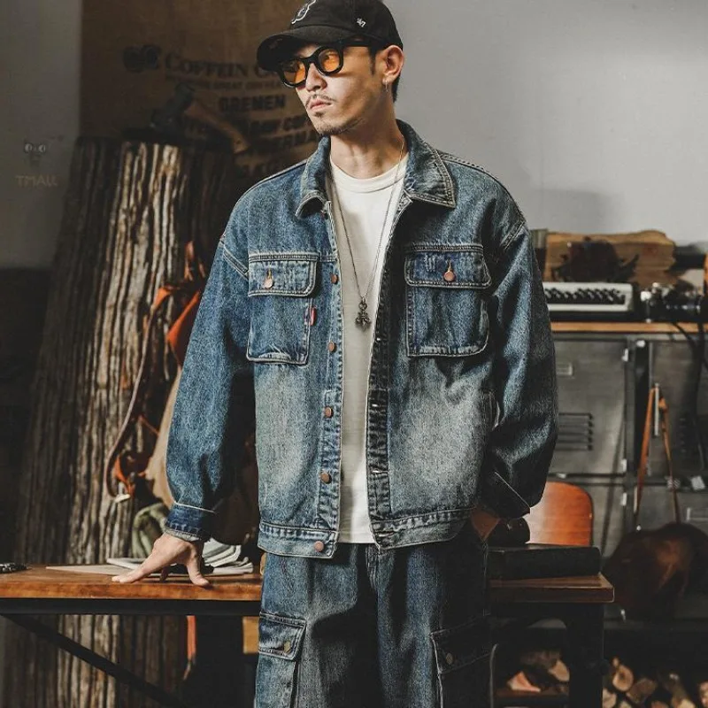 อินเทรนด์หลวม DENIM แจ็คเก็ต M - Winter Clothing Vintage บทวิจารณ์และราคา