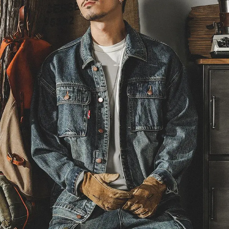 อินเทรนด์หลวม DENIM แจ็คเก็ต M - Winter Clothing Vintage บทวิจารณ์และราคา