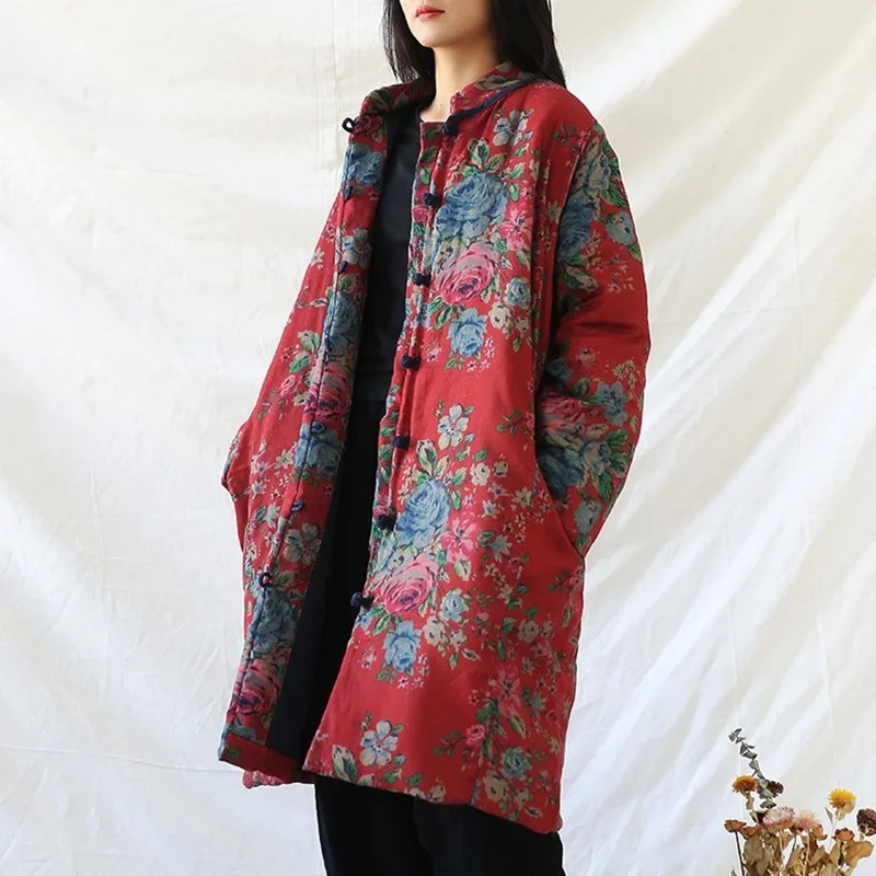เสื้อผ้าสไตล์จีน เสื้อโค้ทผ้าฝ - Winter Clothing Vintage บทวิจารณ์และราคา