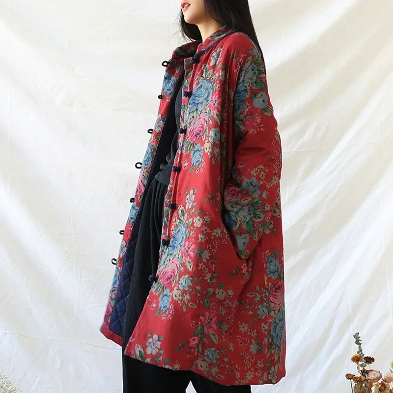 เสื้อผ้าสไตล์จีน เสื้อโค้ทผ้าฝ - Winter Clothing Vintage บทวิจารณ์และราคา