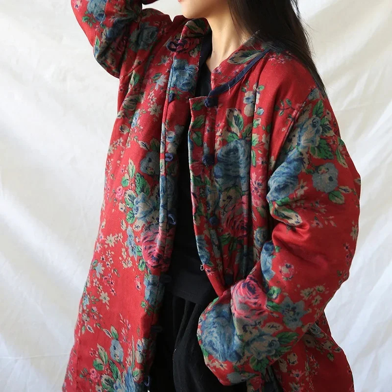 เสื้อผ้าสไตล์จีน เสื้อโค้ทผ้าฝ - Winter Clothing Vintage บทวิจารณ์และราคา