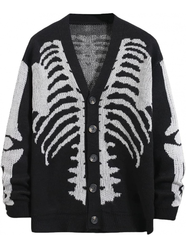 เสื้อคาร์ดิแกนลายโครงกระดูกสำห - Wool Blend Coat บทวิจารณ์และราคา