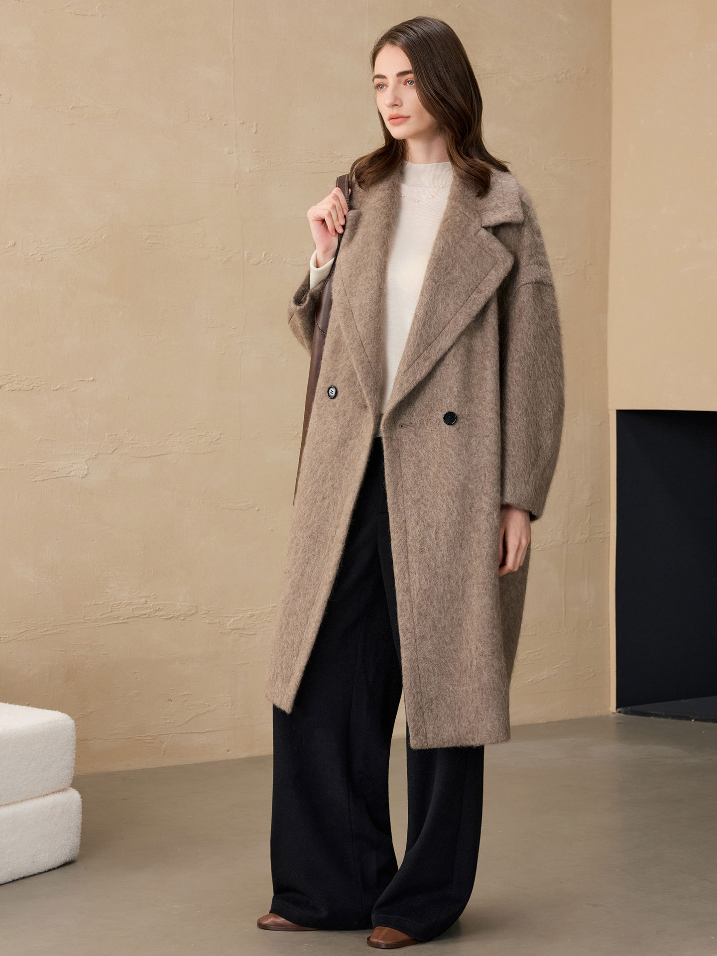 เสื้อเบลเซอร์ผู้หญิง Allingent - Wool Blend Coat บทวิจารณ์และราคา
