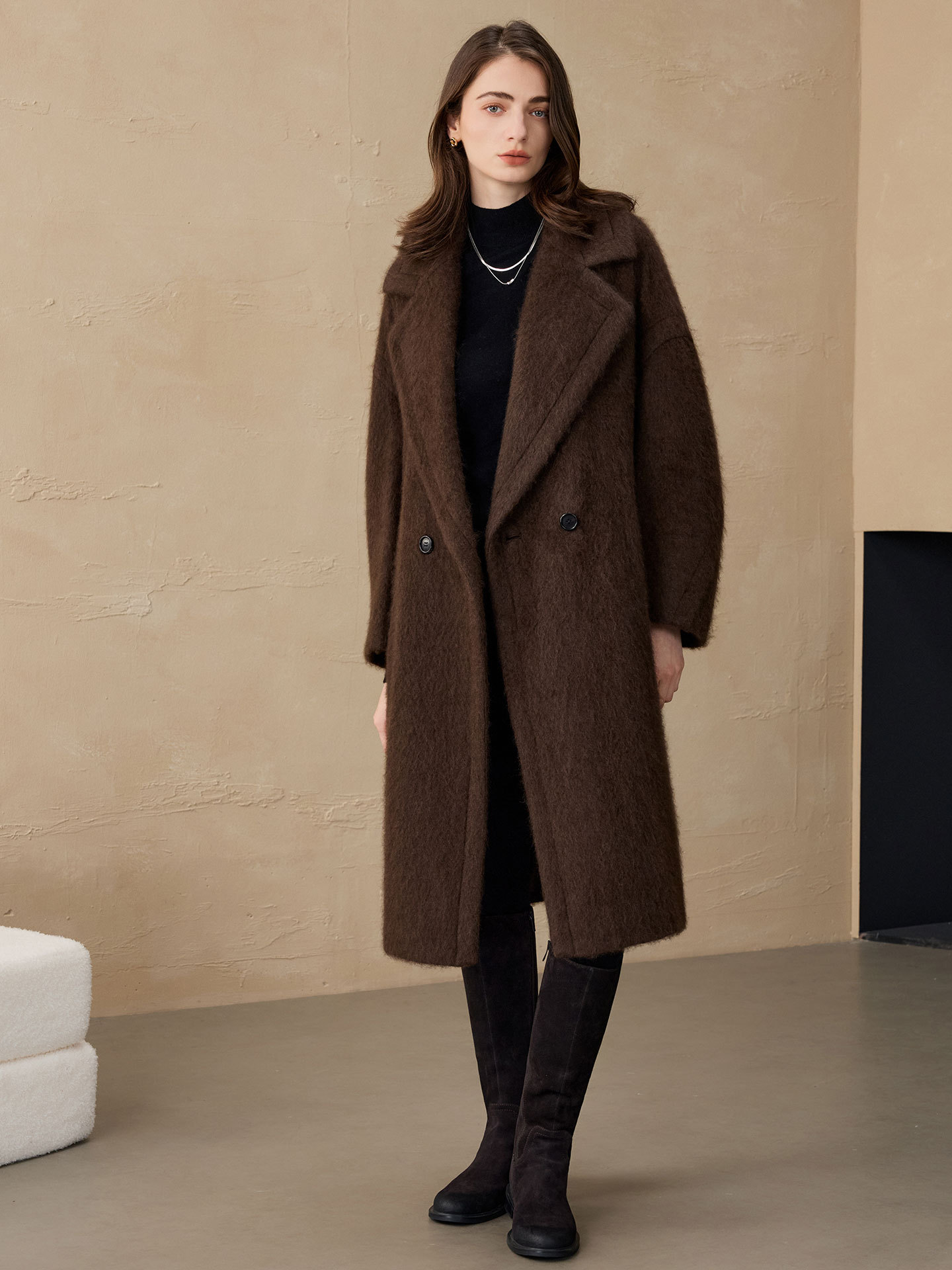 เสื้อเบลเซอร์ผู้หญิง Allingent - Wool Blend Coat บทวิจารณ์และราคา