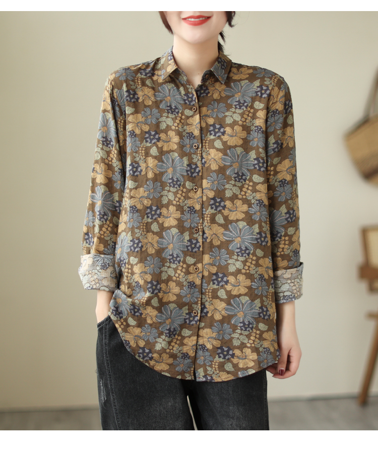 เสื้อผ้าผู้หญิง เสื้อเชิ้ต เสื - Winter Clothing Vintage บทวิจารณ์และราคา