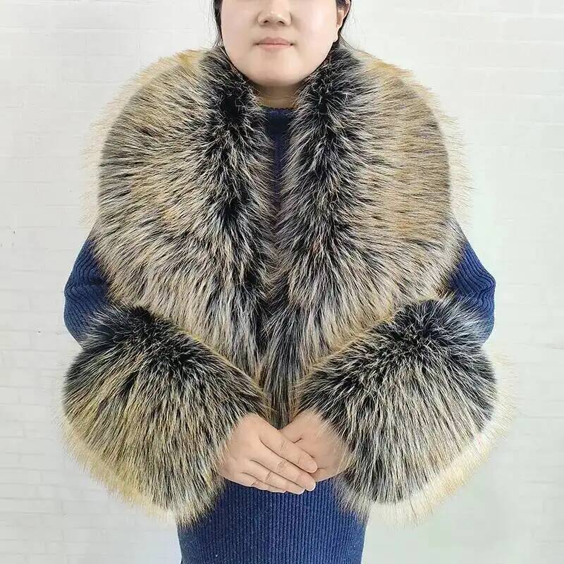 ผ้าพันคอขนเฟอร์เทียมลายสุนัขจิ - Winter Clothing Pk บทวิจารณ์และราคา