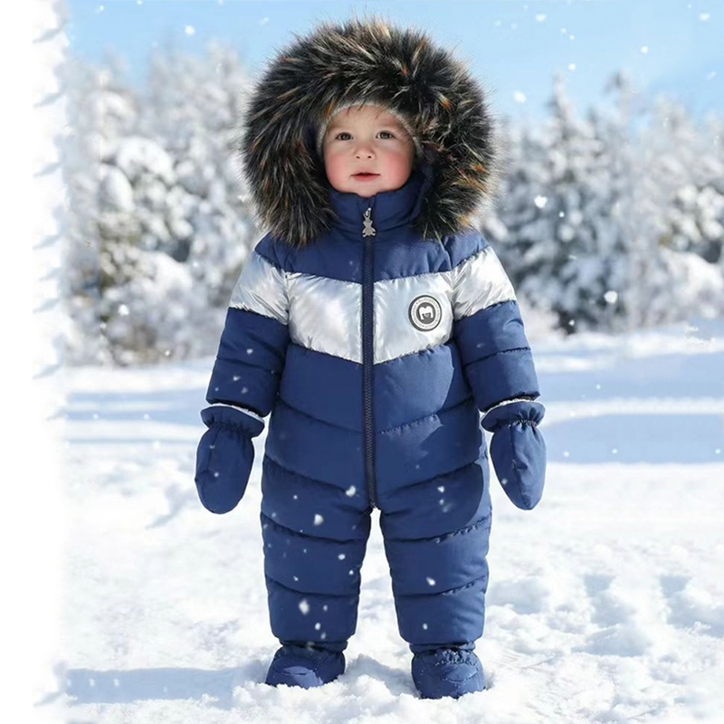 ชุดรอมเปอร์เด็กแรกเกิดฤดูหนาวพ - Winter Clothing For Boys บทวิจารณ์และราคา