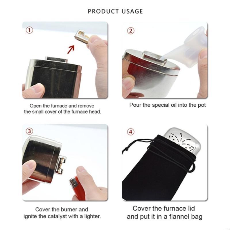 2pcs สังกะสีอัลลอยด์กระเป๋ามือ - Hand Warmer Reusable บทวิจารณ์และราคา
