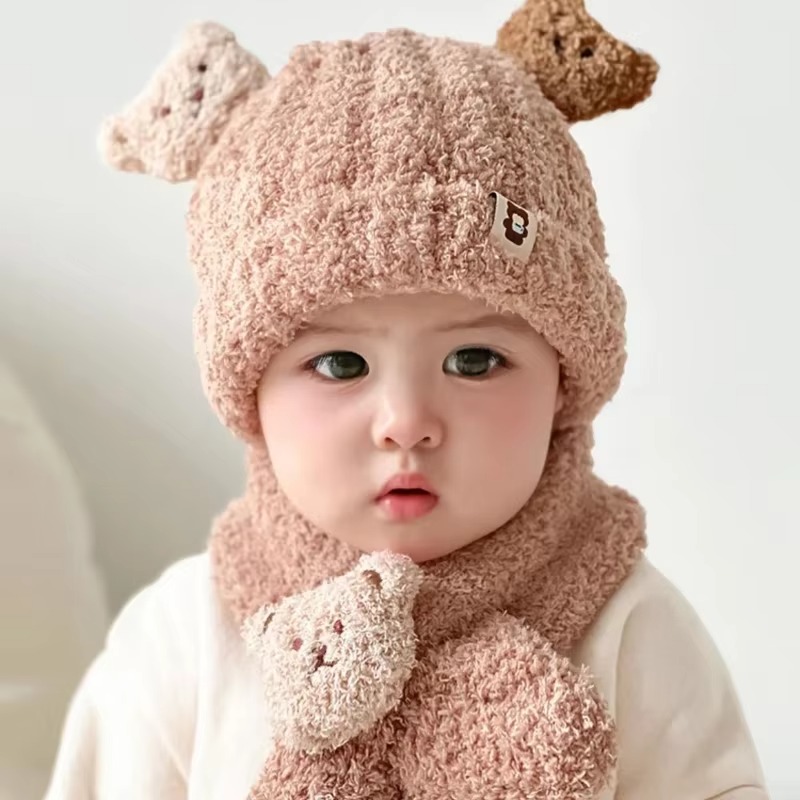 1-10 ชิ้น ชุดหมวกและผ้าพันคอเด - Winter Clothing For Boys บทวิจารณ์และราคา
